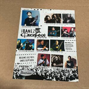 Ibanez at Ozzfest 2002 - Malakian / Meshuggah - Ibanez Guitars - 2002 Print Ad